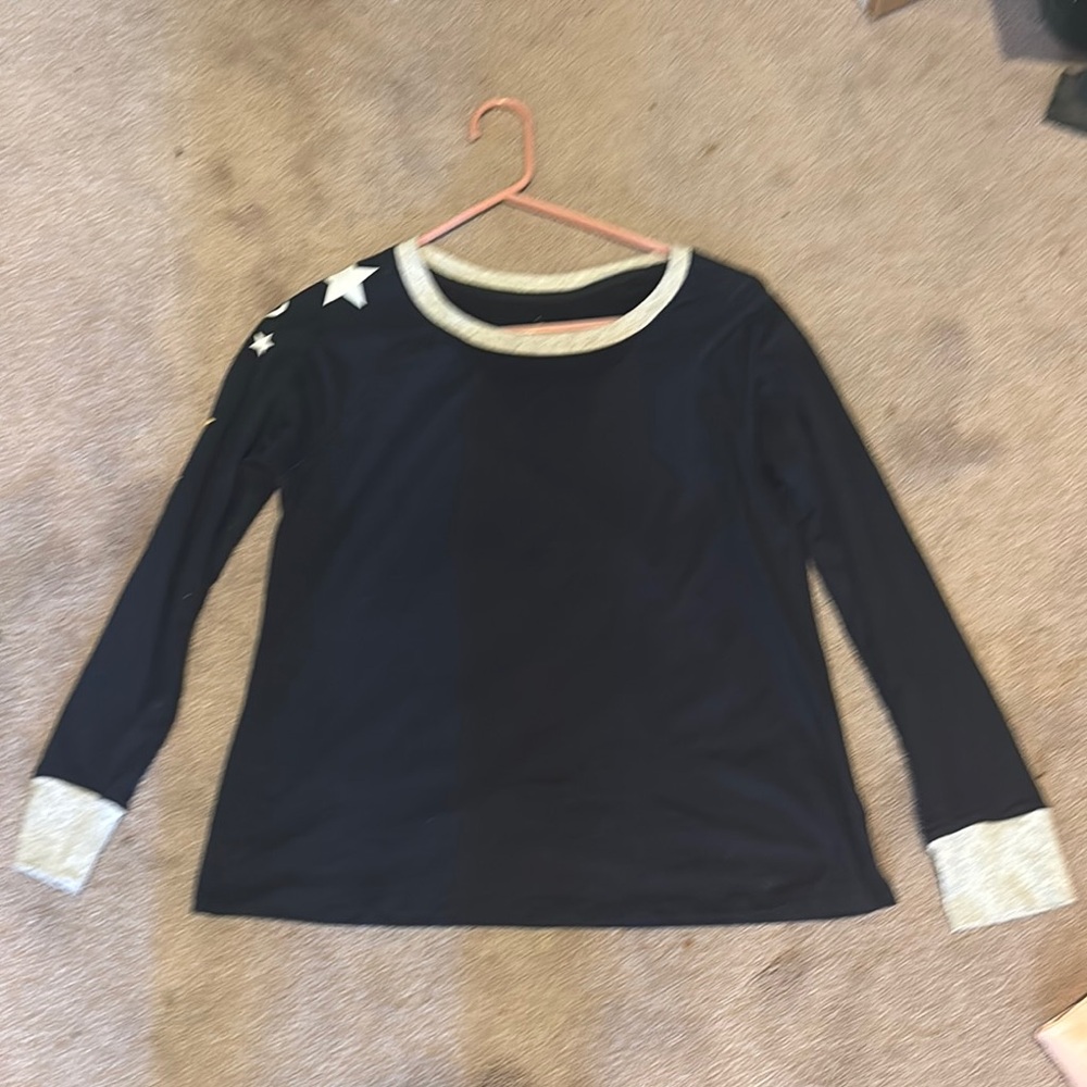 Cuddle Duds Navy Top